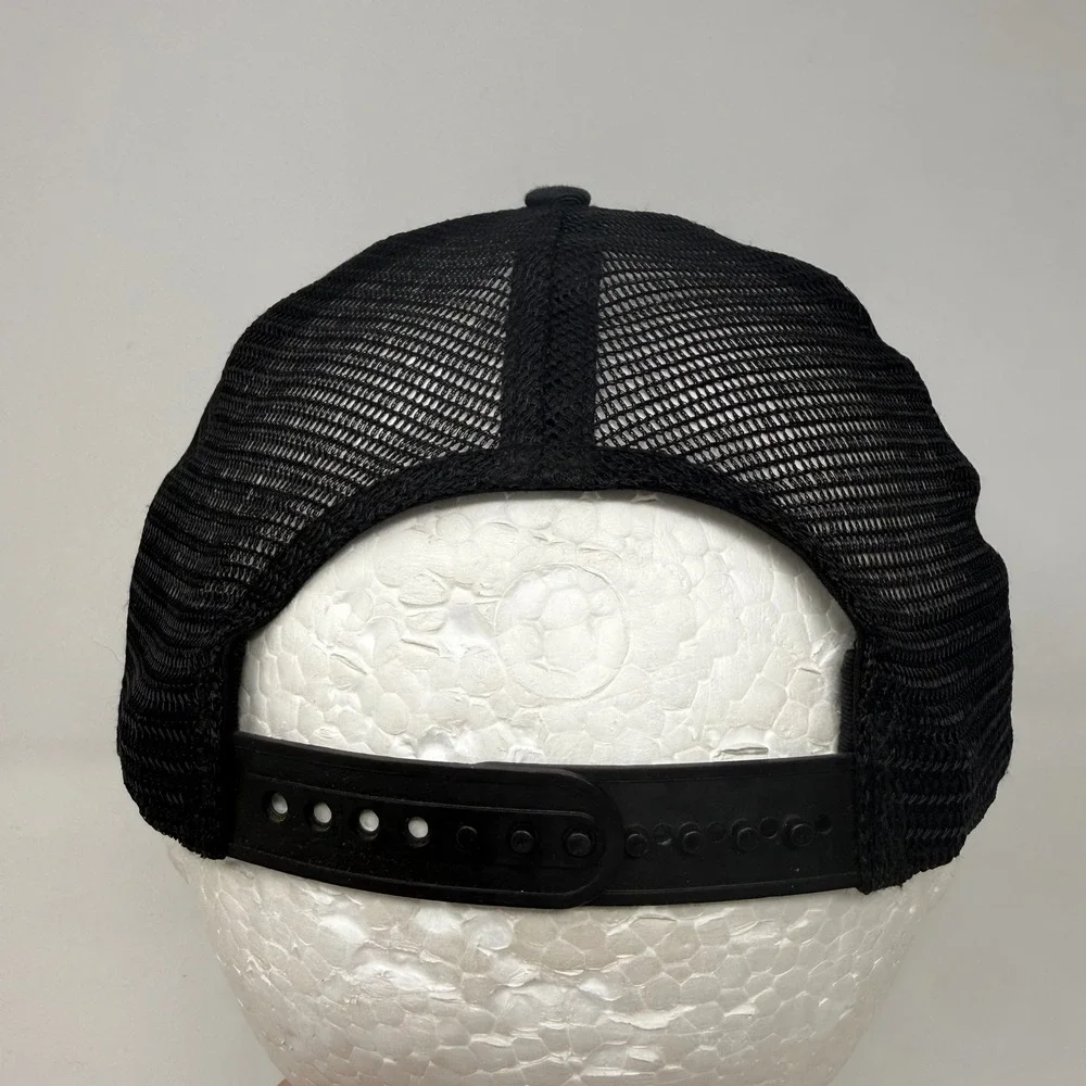 Leupold Mens Black Camo Trucker Hat Embroidered Logo Snapback Mesh Baseball‎ Cap